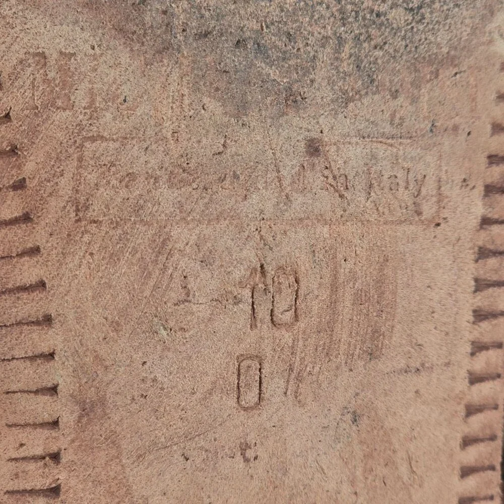 Vintage Pink Exotic Caiman Michele Loisi Italy Mens size 10D Dress Loafers Shoes - Picture 5 of 11